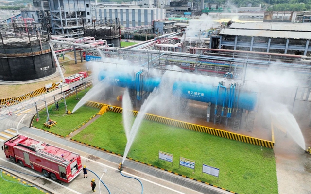 以練筑防！股份公司開展年度綜合應(yīng)急救援演練(圖1)